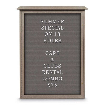 United Visual Products Indoor Enclosed Combo Board, 72"x36", White Frame/Blue & Cork UVCB7236W-BLUE-CORK